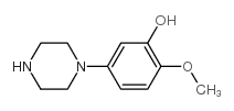 2-METHOXY-5-PIPERAZIN-1-YL-PHENOL Structure