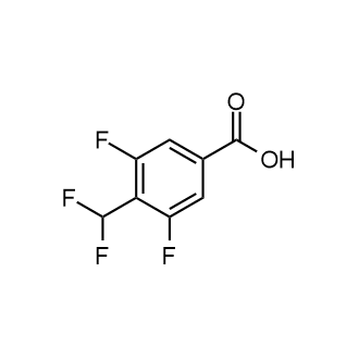 4-(二氟甲基)-3,5-二氟苯甲酸结构式