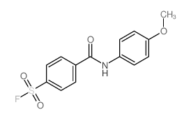 Benzenesulfonyl fluoride,4-[[(4-methoxyphenyl)amino]carbonyl]- Structure