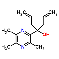 4-(3,5,6-Trimethyl-2-pyrazinyl)-1,6-heptadien-4-ol Structure