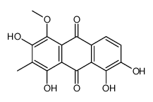 2,4,5,6-tetrahydroxy-1-methoxy-3-methylanthracene-9,10-dione结构式