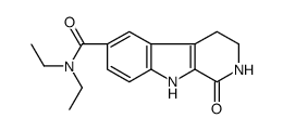 N,N-diethyl-1-oxo-2,3,4,9-tetrahydropyrido[3,4-b]indole-6-carboxamide Structure