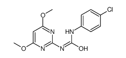 1-(4-chlorophenyl)-3-(4,6-dimethoxypyrimidin-2-yl)urea结构式