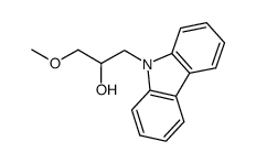 1-(9H-carbazol-9-yl)-3-methoxypropan-2-ol结构式