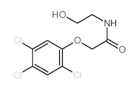 N-(2-hydroxyethyl)-2-(2,4,5-trichlorophenoxy)acetamide结构式