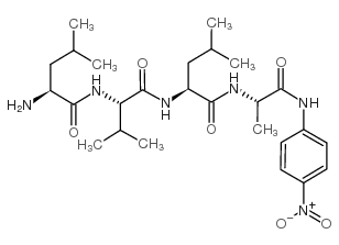 H-Leu-Val-Leu-Ala-pNA structure