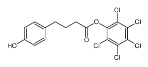 perchlorophenyl 4-(4-hydroxyphenyl)butanoate结构式