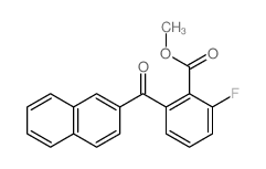 methyl 2-fluoro-6-(naphthalene-2-carbonyl)benzoate结构式