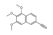 5,6,7-trimethoxynaphthalene-2-carbonitrile Structure