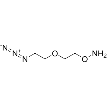 Aminooxy-PEG1-azide结构式