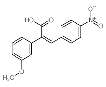 2-(3-methoxyphenyl)-3-(4-nitrophenyl)prop-2-enoic acid picture