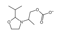 2-(2-propan-2-yl-1,3-oxazolidin-3-yl)propyl carbonate Structure