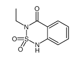 3-ethyl-2,2-dioxo-1H-2λ6,1,3-benzothiadiazin-4-one结构式