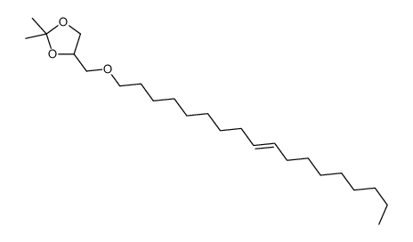 2,2-dimethyl-4-(octadec-9-enoxymethyl)-1,3-dioxolane结构式