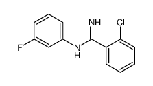 o-Chloro-N-(m-fluorophenyl)benzamidine Structure