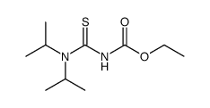 N-ethoxycarbonyl-N',N'-diisopropyl-thiourea结构式