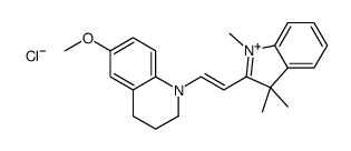 2-[2-(3,4-dihydro-6-methoxy-1(2H)-quinolyl)vinyl]-1,3,3-trimethyl-3H-indolium chloride Structure