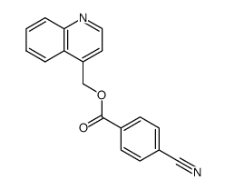 4-quinolylmethyl 4-cyanobenzoate Structure