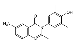 6-amino-3-(4-hydroxy-3,5-dimethylphenyl)-2-methylquinazolin-4-one Structure