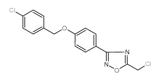 3-[4-[(4-氯苄基)氧基]苯基]-5-氯甲基-1,2,4-噁二唑结构式