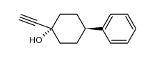 cis-1-ethynyl-4-phenylcyclohexanol Structure