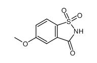 1,2-BENZISOTHIAZOL-3(2H)-ONE, 5-METHOXY, 1,1-DIOXIDE structure