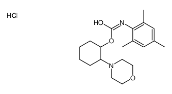 (2-morpholin-4-ium-4-ylcyclohexyl) N-(2,4,6-trimethylphenyl)carbamate,chloride Structure