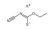 Cyanoimidothiocarbonic acid O-ethyl S-potassium salt Structure