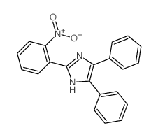 1H-Imidazole,2-(2-nitrophenyl)-4,5-diphenyl- Structure
