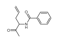 N-(1-acetylbut-3-enyl)benzamide Structure