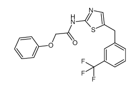 2-phenoxy-N-(5-(3-(trifluoromethyl)benzyl)thiazol-2-yl)acetamide Structure