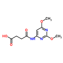 N-(2,6-DIMETHOXY-PYRIMIDIN-4-YL)-SUCCINAMIC ACID Structure