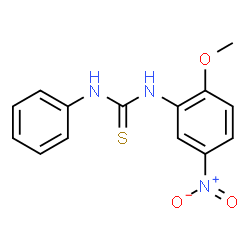 1-(2-Methoxy-5-nitrophenyl)-3-phenylthiourea结构式