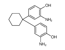 2-amino-4-[1-(3-amino-4-hydroxyphenyl)cyclohexyl]phenol结构式
