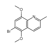 6-bromo-5,8-dimethoxy-2-methylquinoline Structure