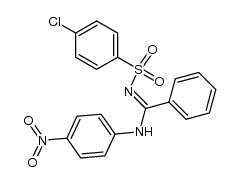 N2-p-Chlorbenzolsulfonyl-N1-(4'-nitrophenyl)benzamidin Structure