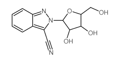 2H-Indazole-3-carbonitrile,2-b-D-ribofuranosyl-结构式