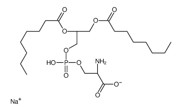 1,2-DIOCTANOYL-SN-GLYCERO-3-[PHOSPHO-L-SERINE](SODIUM SALT) Structure