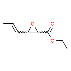 Oxiranecarboxylic acid, 3-(1-propenyl)-, ethyl ester (9CI) Structure