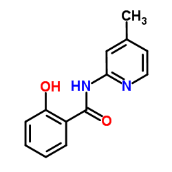 2-hydroxy-N-(4-methylpyridin-2-yl)benzamide structure