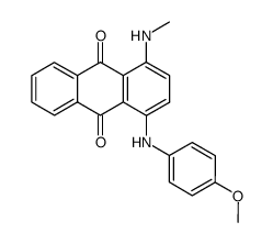 1-[(4-Methoxyphenyl)amino]-4-(methylamino)anthraquinone结构式
