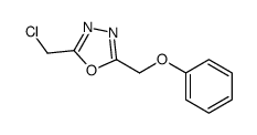 2-(chloromethyl)-5-(phenoxymethyl)-1,3,4-oxadiazole Structure