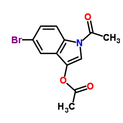 1-Acetyl-5-bromo-1H-indol-3-yl acetate Structure