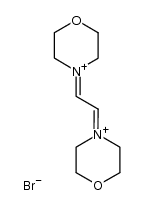 N,N'-ethanediylidenedimorpholinium dibromide结构式