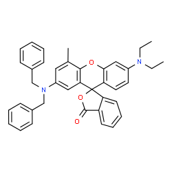 2'-(dibenzylamino)-6'-(diethylamino)-4'-methylspiro[isobenzofuran-1(3H),9'-[9H]xanthene]-3-one Structure