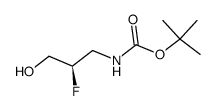 (R)-tert-butyl (2-fluoro-3-hydroxypropyl)carbamate Structure