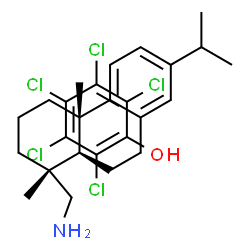 pentachlorophenol, compound with [1R-(1alpha,4abeta,10aalpha)]-1,2,3,4,4a,9,10,10a-octahydro-7-isopropyl-1,4a-dimethylphenanthrene-1-methylamine (1:1)结构式