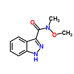 N-Methoxy-N-methyl-1H-indazole-3-carboxamide Structure