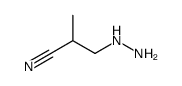 3-hydrazinyl-2-methylpropanenitrile Structure