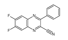 6,7-difluoro-3-phenylquinoxaline-2-carbonitrile Structure